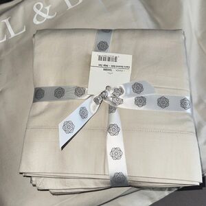 Boll & Branch Signature Hemmed Full/Queen Duvet cover & Shams Organic Cotton